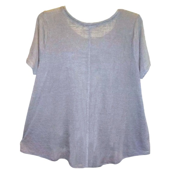 $84 Tart Corneiia Swing Tee Large 10 12 Frost Gray High Low Scoop Breezy NWT - Picture 8 of 13
